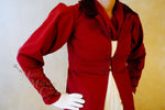 Load image into Gallery viewer, CUSTOM Regency Jane Austen dress Spencer Jacket Pelisse Redingote in Red twill
