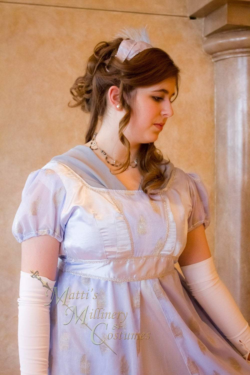 SHIPPING CUSTOM Regency Jane Austen Chiffon Fichu Neck Shawl Scarf
