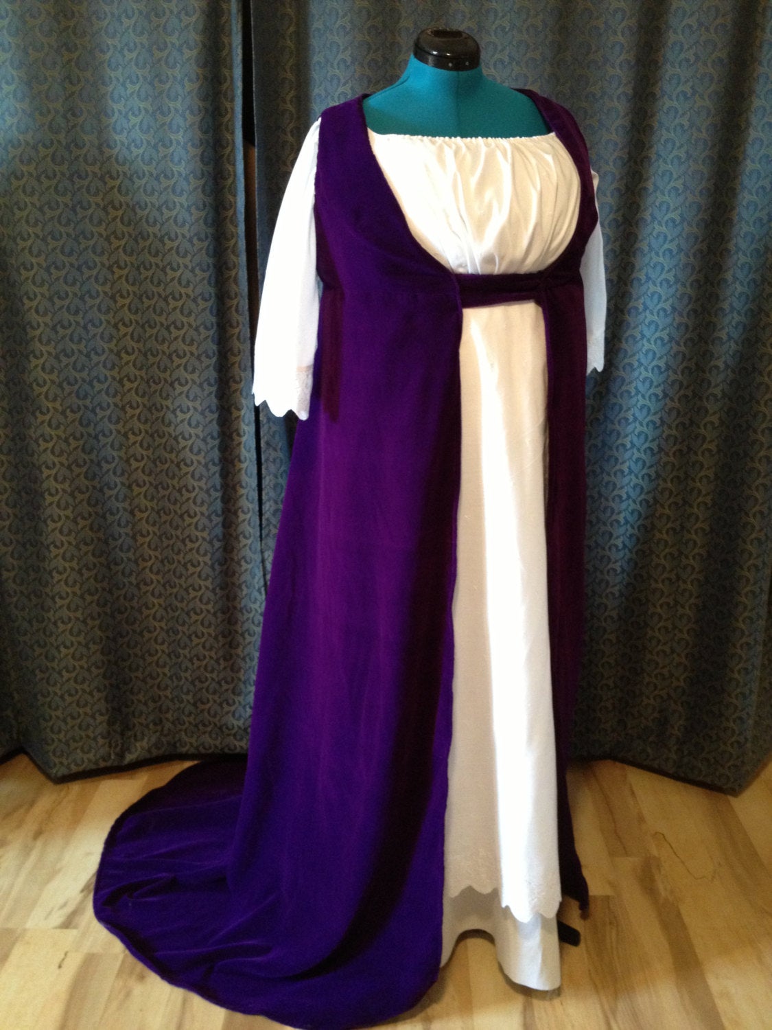 CUSTOM Regency Jane Austen Open Robe Over Dress Gown Pelisse