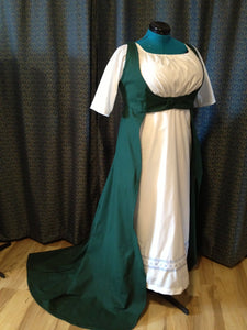 CUSTOM Regency Jane Austen Open Robe Over Dress Gown Pelisse
