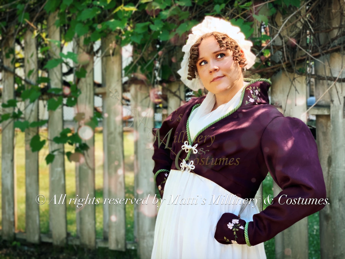 CUSTOM Regency Jane Austen Chiffon Fichu Neck Shawl Scarf in Silk