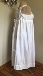 Load image into Gallery viewer, Bodiced Under Dress Cotton Regency Jane Austen Day Dress Gown
