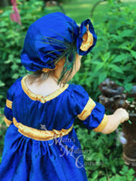 Load image into Gallery viewer, Childrens Regency Ball Gown Court Dress Outfit with dress and Tam CUSTOM size and color

