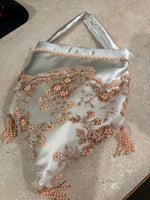 Load image into Gallery viewer, CUSTOM RESERVED Replica Beaded Silk Court Regency Jane Austen Ball Gown Evening Dress
