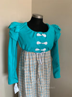 Load image into Gallery viewer, Lizzy Bennet Blue Turquoise Aqua Regency Jane Austen Day Dress Spencer Short Jacket Pelisse
