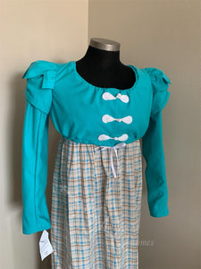 Lizzy Bennet Blue Turquoise Aqua Regency Jane Austen Day Dress Spencer Short Jacket Pelisse