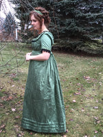 Load image into Gallery viewer, CUSTOM RESERVED Regency Jane Austen 1800s silk ball gown and magic round gown day dress
