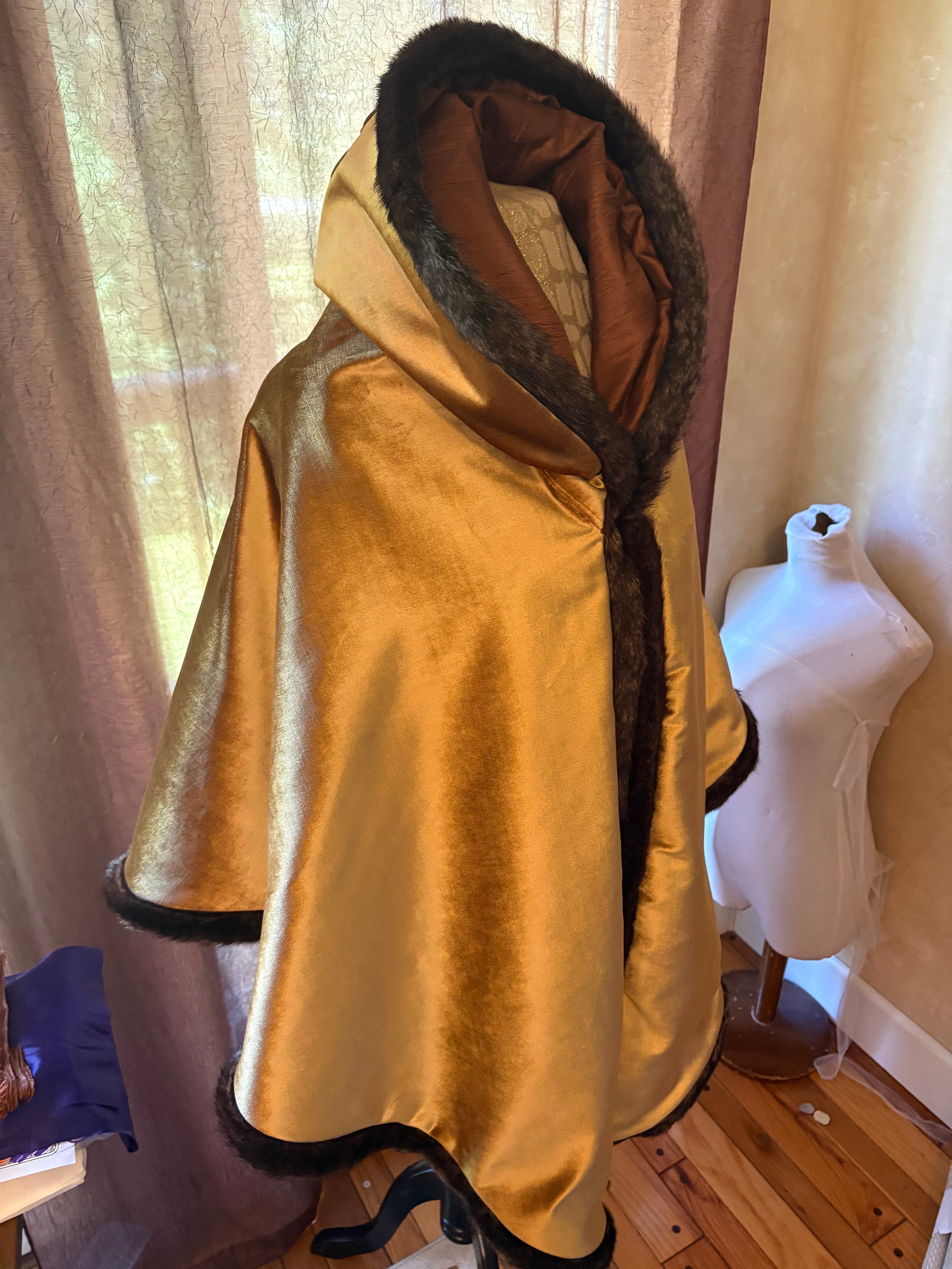 Gold Brown Cape Regency Jane Austen
