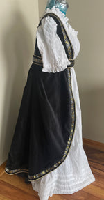 Load image into Gallery viewer, CUSTOM RESERVED Regency Jane Austen 1800s Street length open robe and muffin cap
