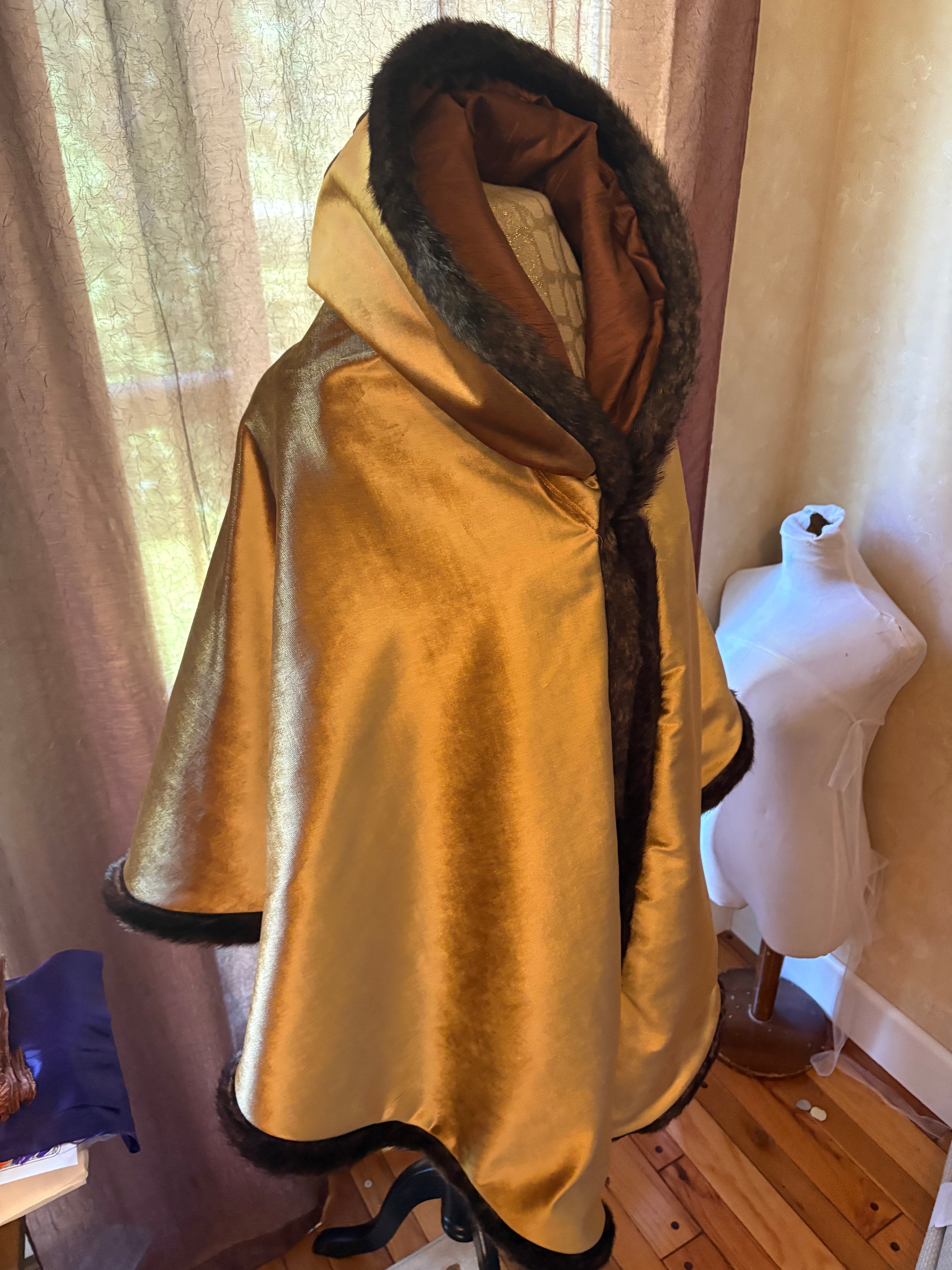 Gold Brown Cape Regency Jane Austen