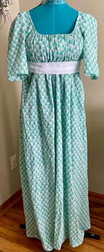 Load image into Gallery viewer, CUSTOM RESERVED Regency Jane Austen 1800s silk ball gown and magic round gown day dress
