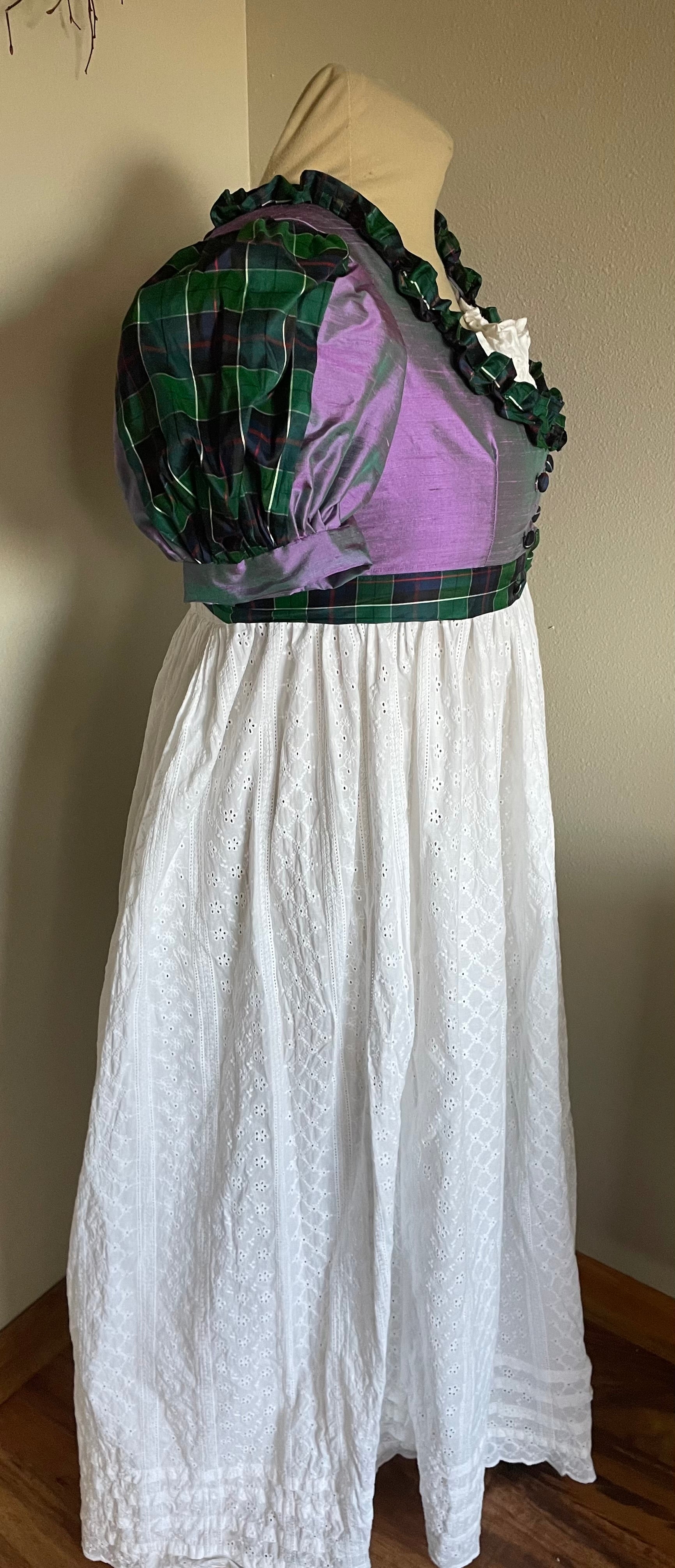 2nd Payment CUSTOm KATHY Regency Jane Austen Day Dress Spencer Short Jacket Pelisse