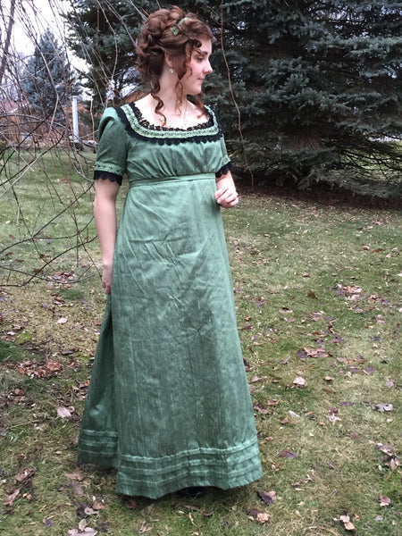 CUSTOM RESERVED Regency Jane Austen 1800s silk ball gown and magic rou –  Matti's Millinery & Costumes