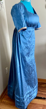 Load image into Gallery viewer, CUSTOM RESERVED Regency Jane Austen 1800s silk ball gown and magic round gown day dress
