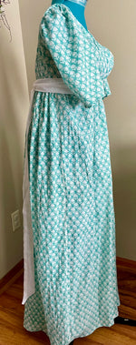 Load image into Gallery viewer, CUSTOM RESERVED Regency Jane Austen 1800s silk ball gown and magic round gown day dress
