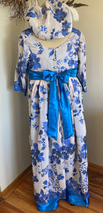 Load image into Gallery viewer, Custom RESERVED Regency Ball Gown, tam and reticule
