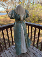 Load image into Gallery viewer, CUSTOM RESERVED Regency Jane Austen ball gown in silk

