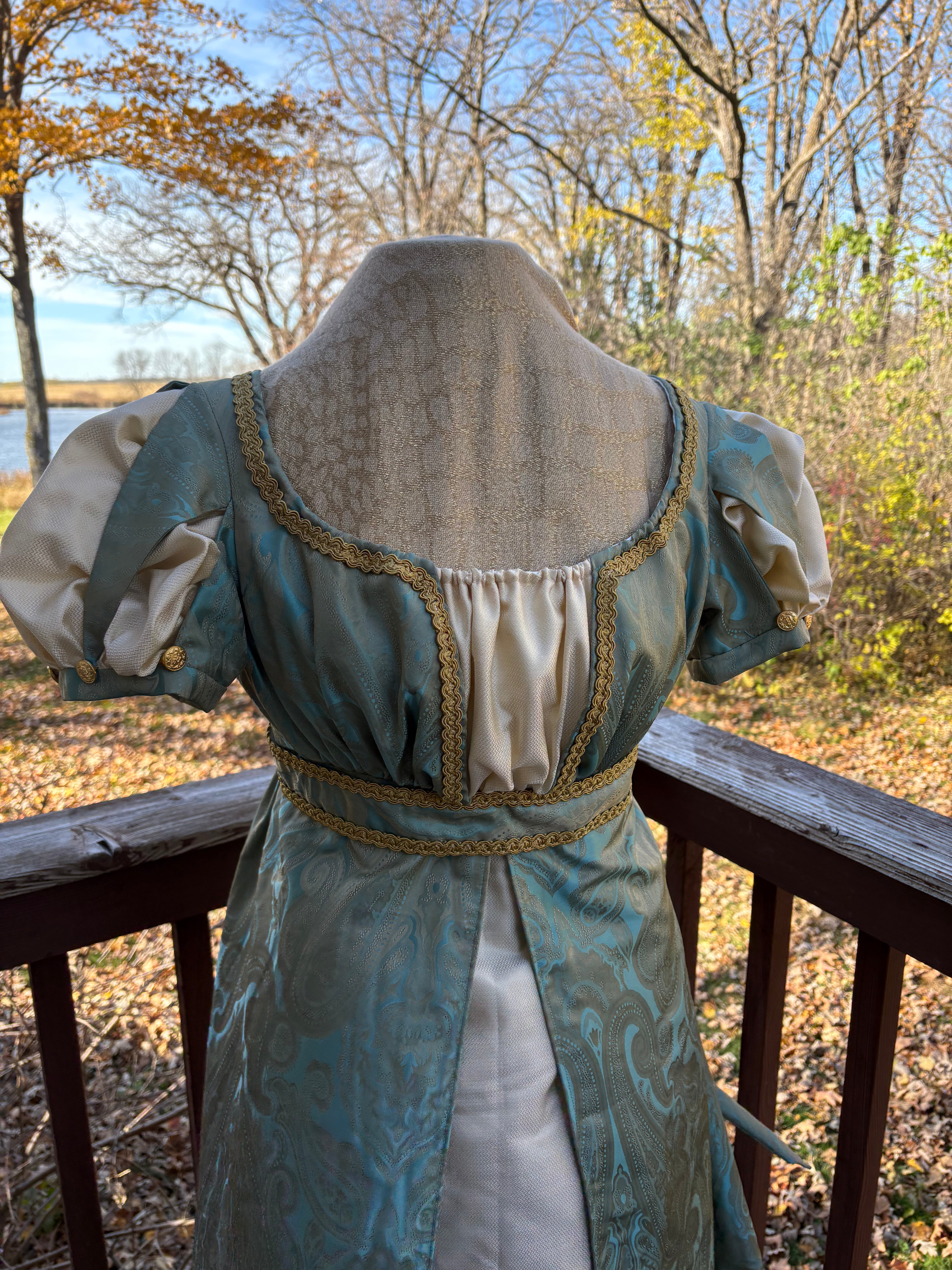 CUSTOM RESERVED Regency Jane Austen ball gown in silk