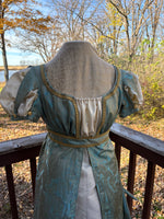 Load image into Gallery viewer, CUSTOM RESERVED Regency Jane Austen ball gown in silk
