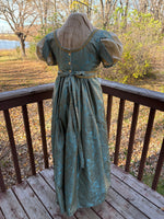 Load image into Gallery viewer, CUSTOM RESERVED Regency Jane Austen ball gown in silk
