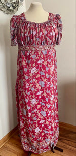 Load image into Gallery viewer, CUSTOM RESERVED Regency Jane Austen Bib Apron front dress gown
