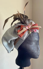 Load image into Gallery viewer, CUSTOM RESERVED Regency Jane Austen 1800s sari ball gown dress,reticule and turban
