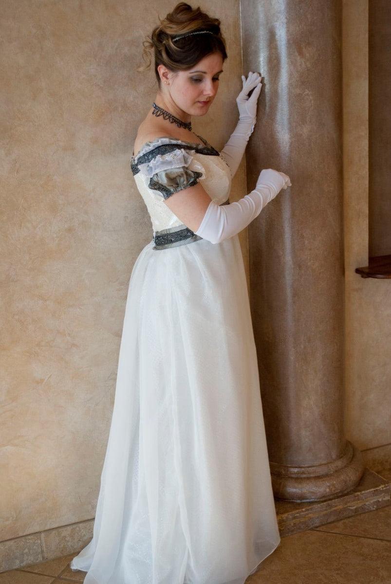 RESERVED CUSTOM Elegant Princess Wedding Bridal Ball Regency Gown Dres ...