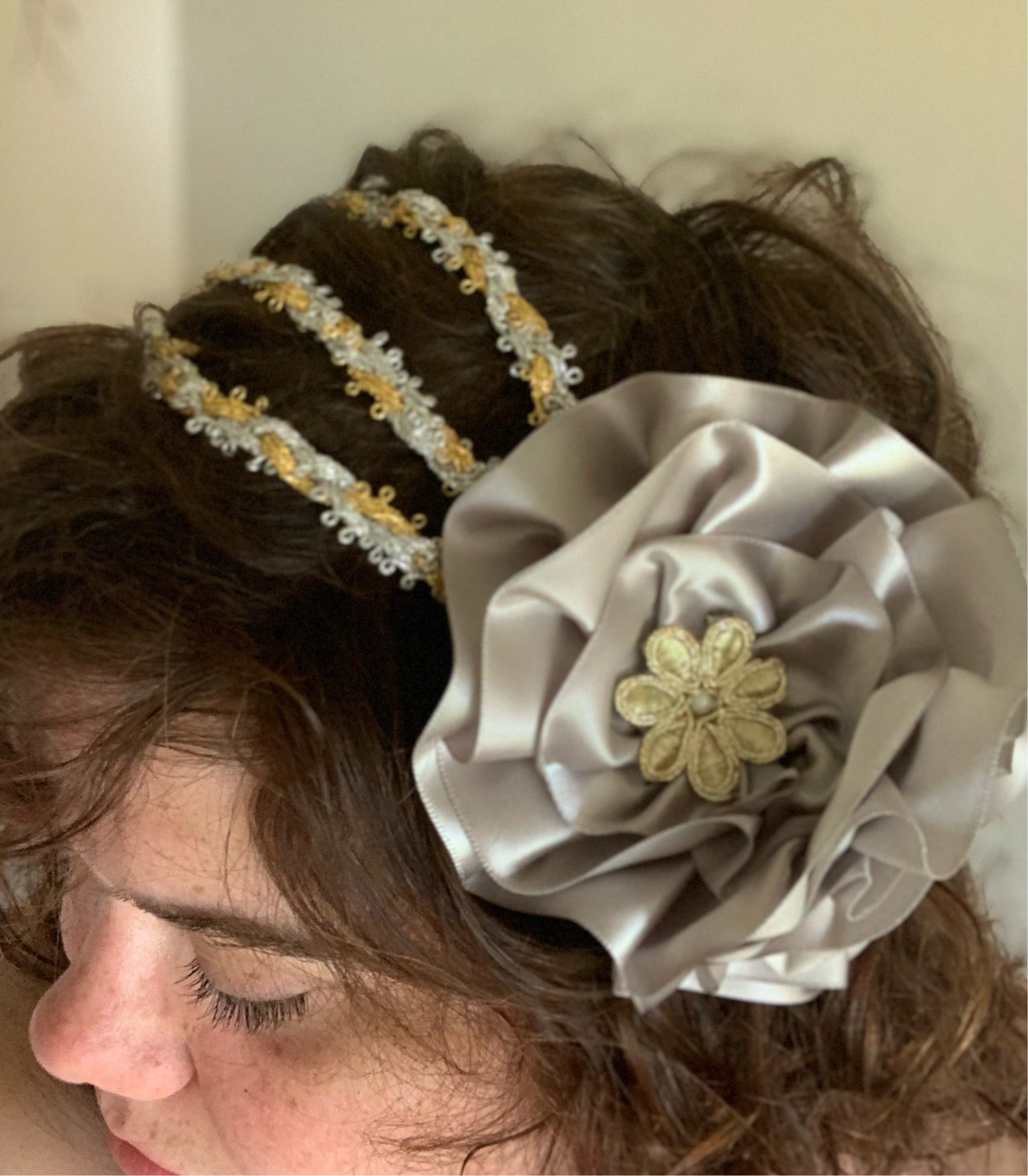 CUSTOM Regency Jane Austen 3 strap Headband hairpiece Ball hat headpiece FANCY