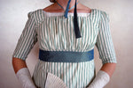 Load image into Gallery viewer, CUSTOM The Seashore Striped Regency dress in striped cotton of your choice
