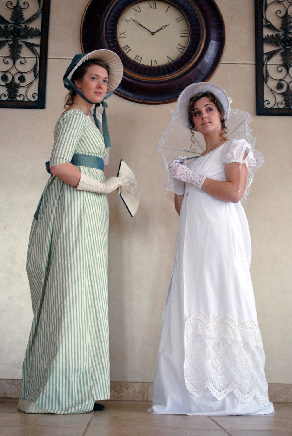 CUSTOM The Seashore Striped Regency dress in striped cotton of your ch Matti's Millinery & Costumes CUSTOM The Seashore Striped Regency dress in striped cotton of your ch Matti's Millinery & Costumes