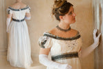 Load image into Gallery viewer, CUSTOM Elegant Princess Wedding Bridal Ball Regency Gown Dress with handbeading
