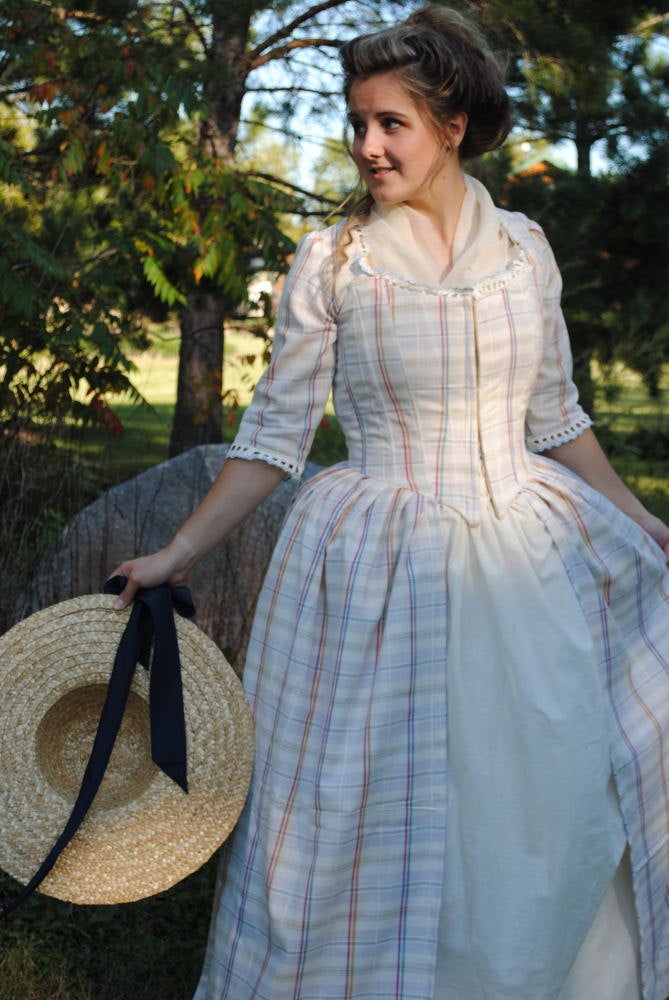 CUSTOM Colonial 18th Century Rococo Dress Gown 1700s House outfit Lace-up front CUSTOM Colonial 18th Century Rococo Dress Gown 1700s House outfit Lace-up front