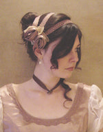 Load image into Gallery viewer, CUSTOM Regency Jane Austen 3 strap Headband hairpiece Ball hat headpiece FANCY
