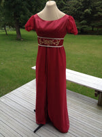Load image into Gallery viewer, CUSTOM Regency Jane Austen Embroidered Gown Dress
