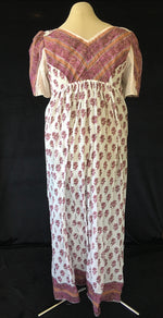 Load image into Gallery viewer, Cotton Sari Regency Day Dress in Mauve Pink
