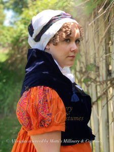 Navy Weskit Regency Jane Austen Day Dress Spencer Short Jacket Vest Pelisse