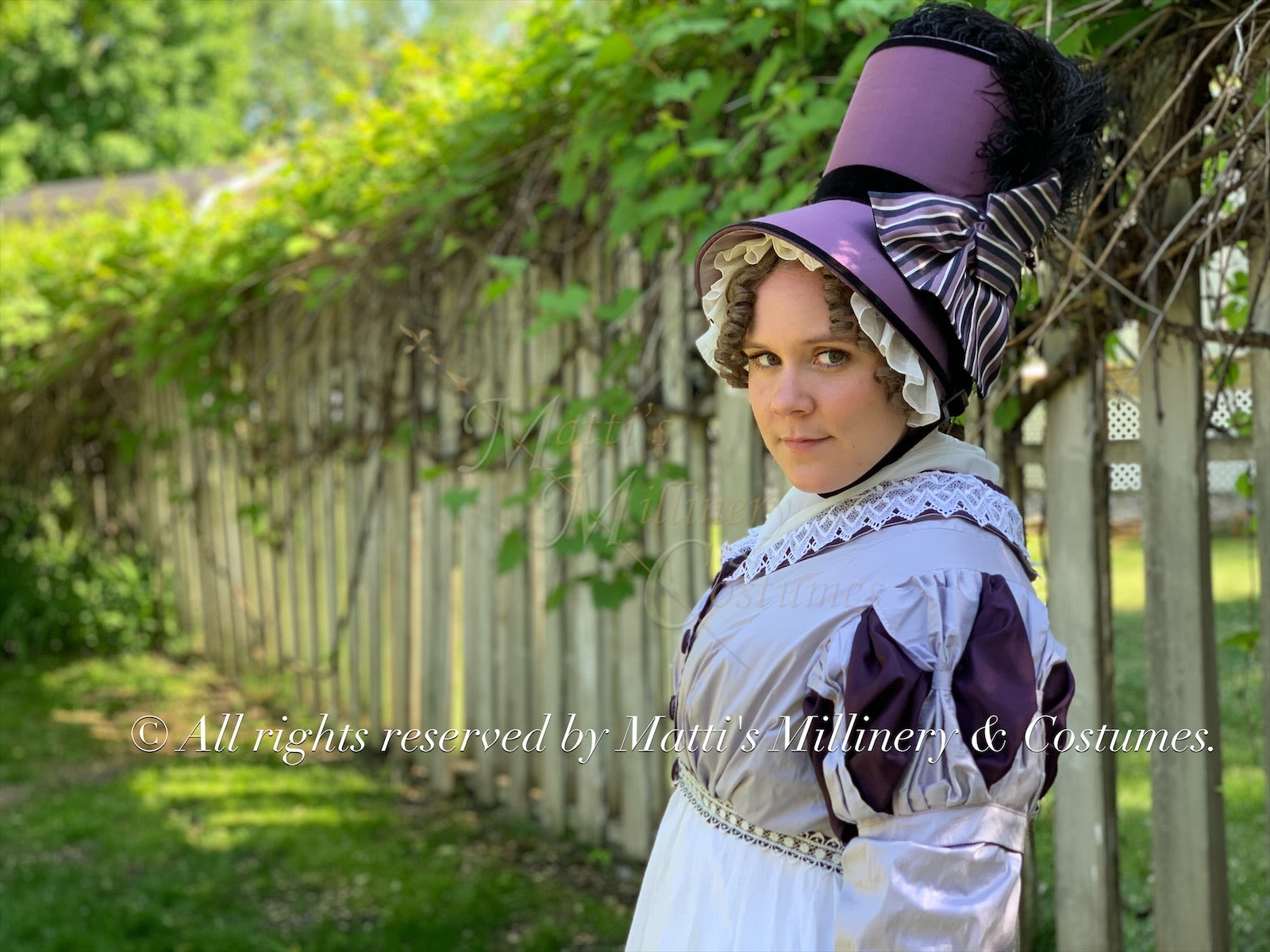 Purple MRS. BENNET Regency Jane Austen Day Dress Spencer Short Jacket Pelisse