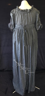 Load image into Gallery viewer, Magic Pewter 1790s Round Gown Jane Austen Regency Day Dress in cotton
