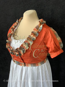 Autumn KATHY Regency Jane Austen Day Dress Spencer Short Jacket Pelisse