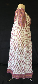 Load image into Gallery viewer, Cotton Sari Regency Day Dress in Mauve Pink
